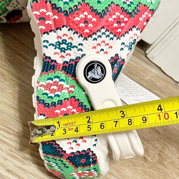 Crocs Classic Lined Holiday Charm Clog - Christmas White - Womens 10 - M8 - NEW - Picture 9 of 9